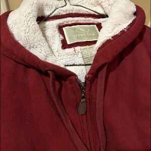 Ladies warm hooded & lined jacket by Green Tea